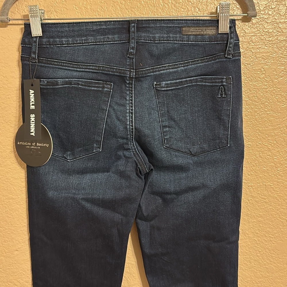 Articles Of Society Dark Wash Skinny Jeans Sz 25 - Picture 4 of 8